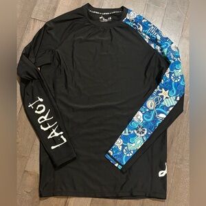 LG Black and Blue Men's Swim Shirt